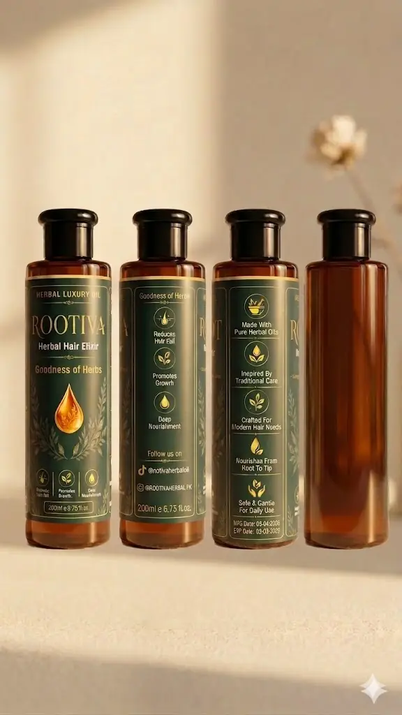 Rootiva product lineup showing multiple bottle angles